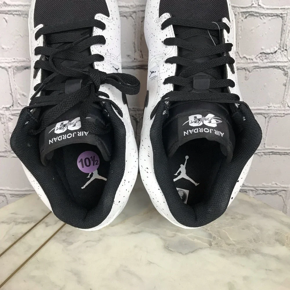 Air Jordan Stadium 90 Low TD Mens White Black Football Cleats Sz 10.5 HQ0210-100